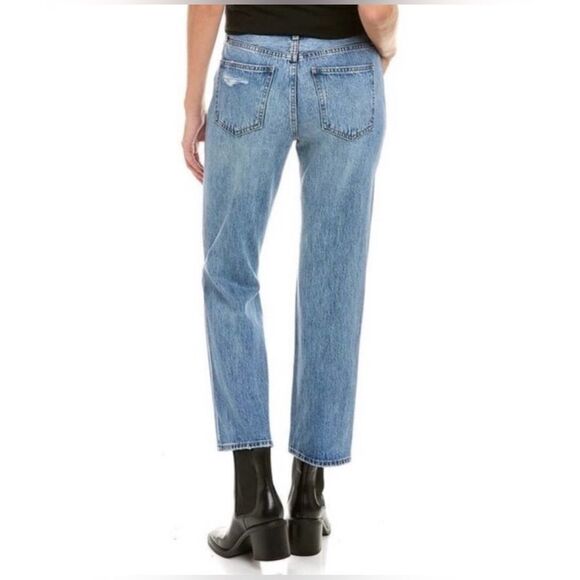 NWT PISTOLA Charlie High-Rise Straight Crop Jeans Distressed - Picture 2 of 9